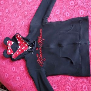 Disney Parks Minnie Mouse Hoodie with Bow Size L